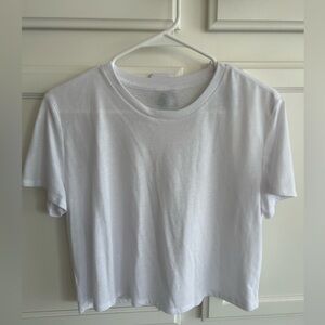 Alo Cropped All Day Short Sleeve - White